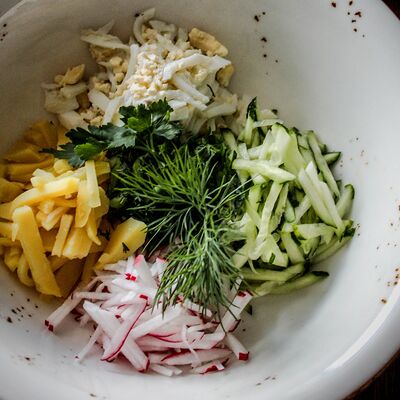 Окрошка овощная в Чо? Капчо! по цене 350