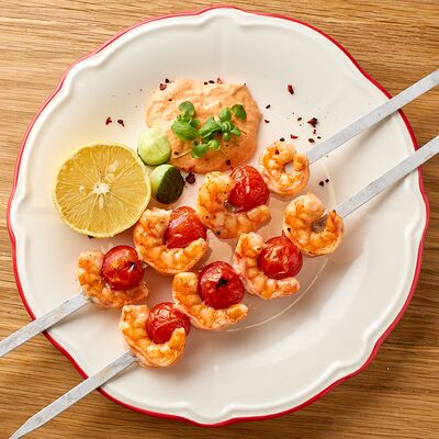 Шашлык из креветок в Нино по цене 1450 ₽