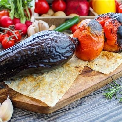 Овощи гриль в Три хинкали&Шашлык по цене 460 ₽