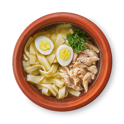 Куриный суп с домашней лапшой в Старик хинкалыч по цене 290 ₽