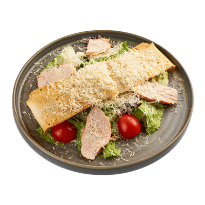Салат Цезарь с курицей в ИТЛЕ Стейк-кафе Halal по цене 710 ₽