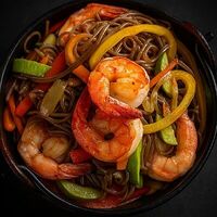 Соба с креветками в Love Rolls