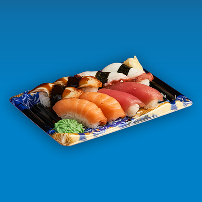 Огами (Набор суши - с лососем, тунцом, угрем и осьминогом) в Yume sushi по цене 1090 ₽