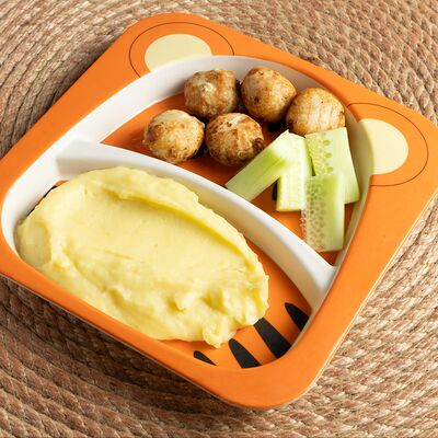 Куриные фрикадельки с картофельным пюре в Хачапури и Вино по цене 303 ₽