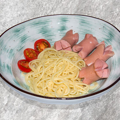 Спагетти с сосисками в Встреча по цене 560 ₽