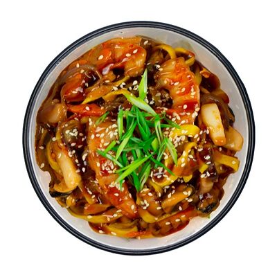 Wok с морепродуктами в Акимаки по цене 668 ₽