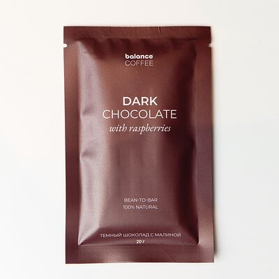 Темный шоколад с малиной bean-to-bar в Balance coffee по цене 210 ₽