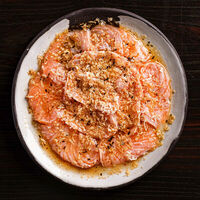 Сашими Лосось, васаби дрессинг в KOJI