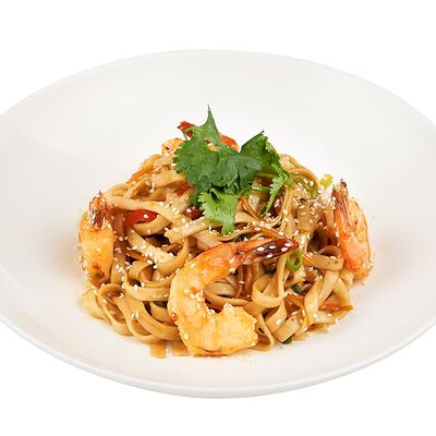 Удон с креветками в Том Ям бар по цене 890 ₽