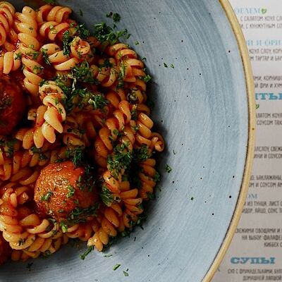 Паста с фалафелем в Фришман по цене 356 ₽