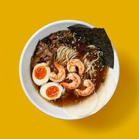 Шримп рамен в Slurp Ramen Bar