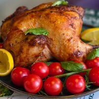 Курица гриль с овощами и картофелемв Мангал мастер