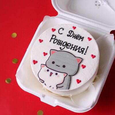 Бенто-торт с Котиками на день рождения в Savoro по цене 2150 ₽