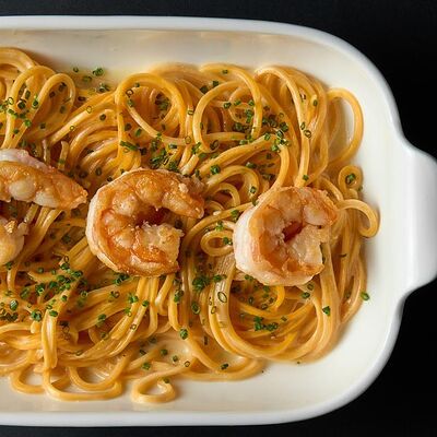 Паста Fresca с креветкой в Полтора тигра по цене 800