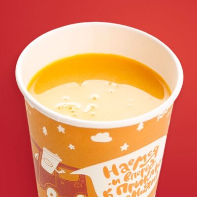 Сырный суп с копчёной курочкой в Кофемашина по цене 380 ₽