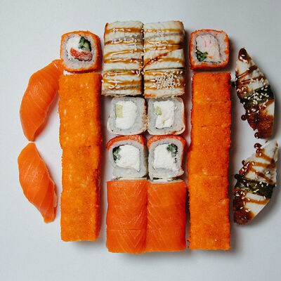 Набор Рыбное ассорти 36 шт в Роллы на районе по цене 3319 ₽