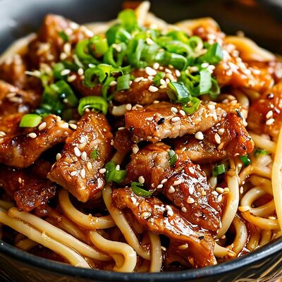 Лапша Удон со свининойв РАКИДОНА по цене 410 ₽