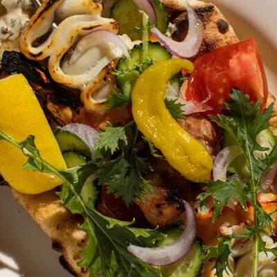 Шампур с морепродуктами на гриле в Bshushu по цене 1690 ₽