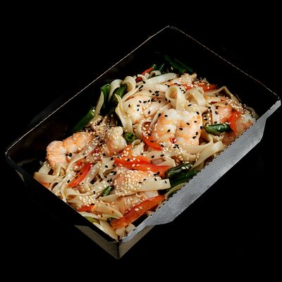 Лапша с креветками в Ем с Матрёшкой по цене 770 ₽