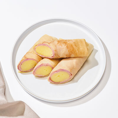 Блинчики с ветчиной и сыром в Много лосося по цене 230