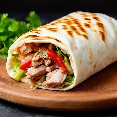 Шаурма мини со свининой в Уголок вкуса №1 по цене 210 ₽