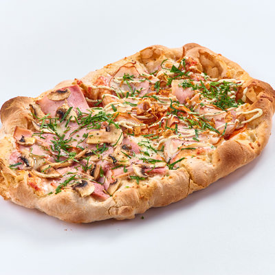 Микс пицца Мясная и Ветчина грибы L в Crispy Pizza по цене 790 ₽