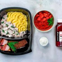 Ланч 3 с борщом в HATIMAKI