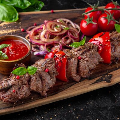 Шашлык из говядины в Шашлычная наУглях по цене 1280 ₽