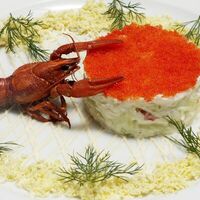 Крабовый тортик в Будвар