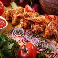 Шашлык из куриных крылышек в Шашлычная Ангел