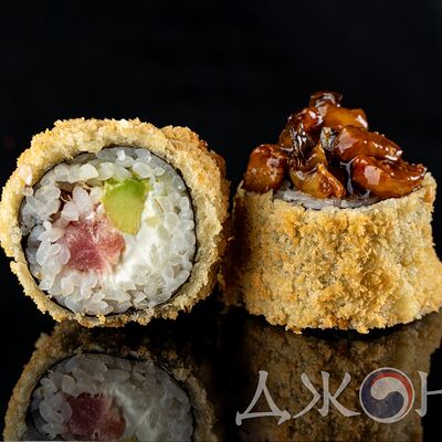 Горячий ролл угорь, креветка, тунец в Джонга по цене 530 ₽