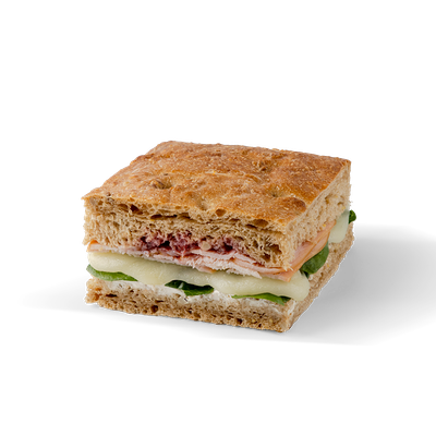 Фокачча с индейкой, моцареллой и брусничным соусом в STARS COFFEE по цене 510 ₽