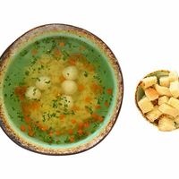 Суп с фрикадельками и макарошками в Вулкан парк