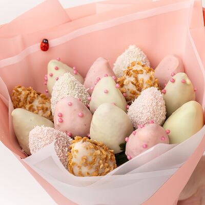 Букет из клубники в шоколаде №42 в Клубникисс по цене 4350 ₽