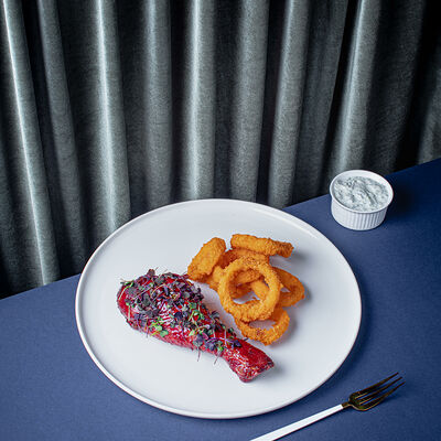 Голень индейки с луковыми кольцами в VASILCHUKI Chaihona №1 по цене 1100