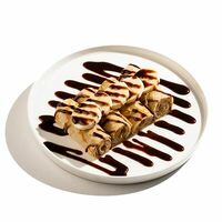 Блинчики с бананом и шоколадом в Blinchik