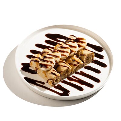 Блинчики с бананом и шоколадом в Blinchik по цене 340 ₽