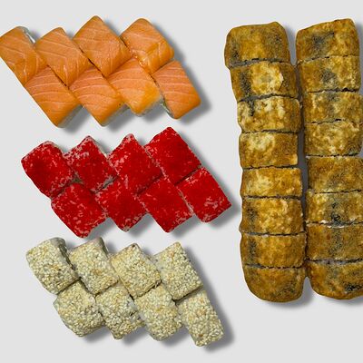 ВИП Сет с жареными ролламив Вкусные суши по цене 1599 ₽