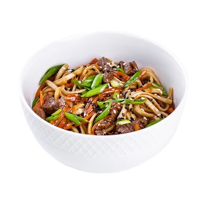 Вок из говяжьей вырезкив Fit cafe по цене 689 ₽