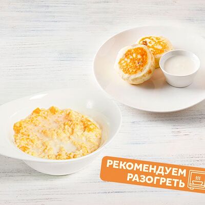 Завтрак с кашей и сырниками в Пироговый дворик Пекарня по цене 399 ₽