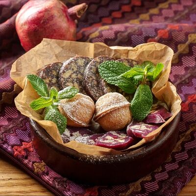 Чайный набор с орешками в КинZa-Dза по цене 490 ₽