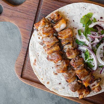 Шашлык из бараньих ребрышек в Дюшес по цене 490