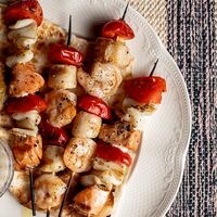 Шашлык из морепродуктов в Нино