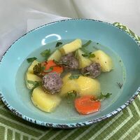 Суп Картофельный с фрикадельками в Семейная кулинария