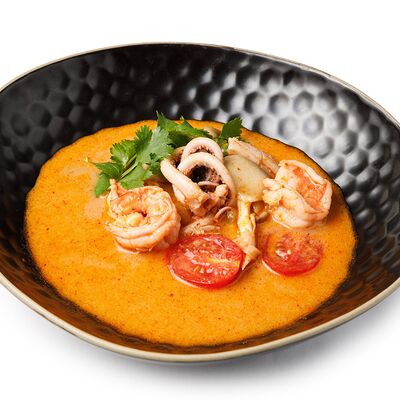 Том ям с морепродуктами в Делюсь добром по цене 1080 ₽