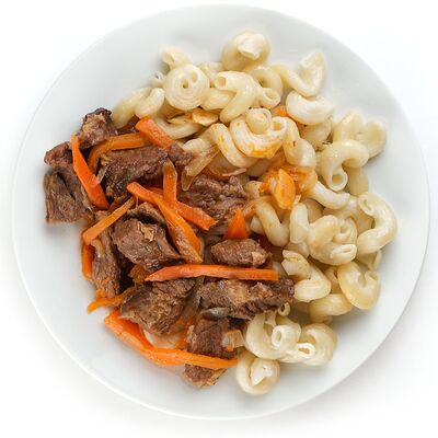 Гуляш из говядины с рожками в Три жены по цене 224