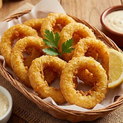 Кольца кальмара - 6 шт. в Шашлык Шаурма 5 звезд по цене 330 ₽