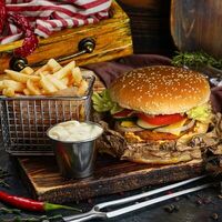 Веган комбо в Escobar Burgers Tako & Buritto Premium