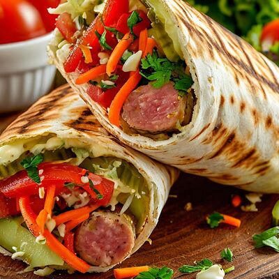 Сосиска в лаваше в Шаурма Топ по цене 310 ₽