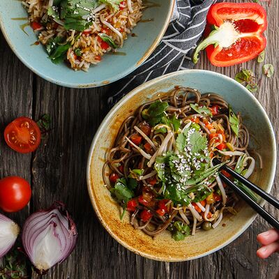 Рис жасмин с овощами и постной говядиной в ЛарисуВаннуХочу по цене 430